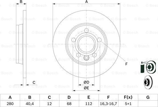 BOSCH 0 986 478 871 - Тормозной диск unicars.by