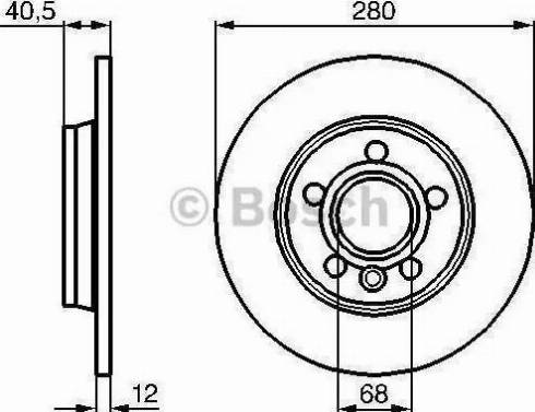 BOSCH 986478871 - Тормозной диск unicars.by