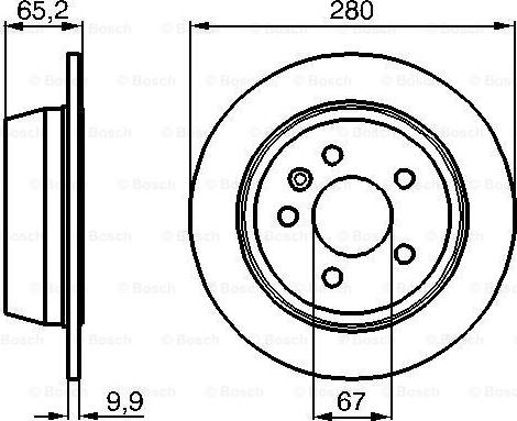 BOSCH 0 986 478 873 - Тормозной диск unicars.by