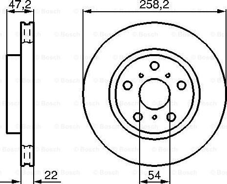 BOSCH 0 986 478 396 - Тормозной диск unicars.by