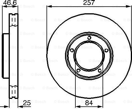 BOSCH 0 986 478 397 - Тормозной диск unicars.by