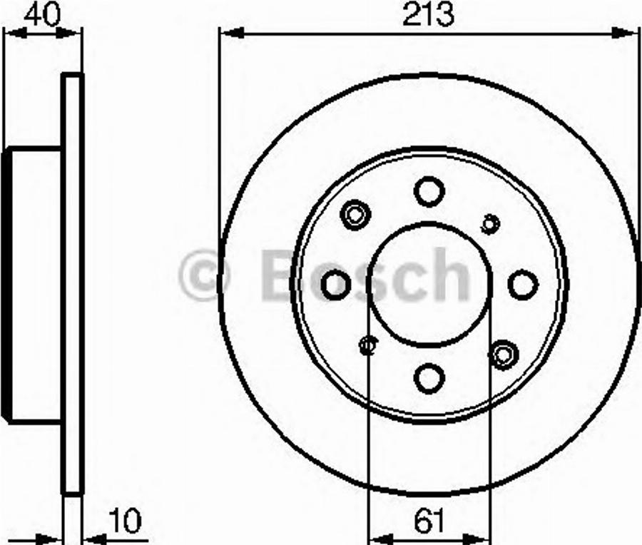 BOSCH 0 986 478 348 - Тормозной диск unicars.by