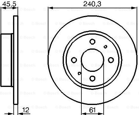 BOSCH 0 986 478 368 - Тормозной диск unicars.by