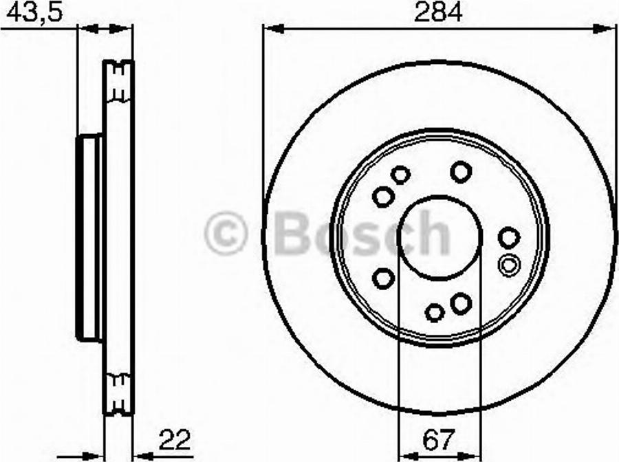 BOSCH 0 986 478 300 - Тормозной диск unicars.by