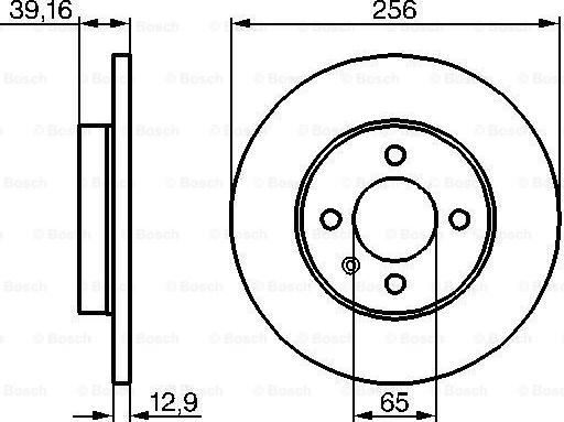 BOSCH 0 986 479 B30 - Тормозной диск unicars.by