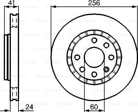 BOSCH 0 986 478 327 - Тормозной диск unicars.by