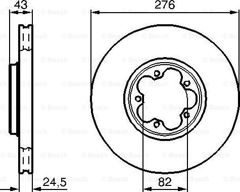 BOSCH 0 986 478 299 - Тормозной диск unicars.by