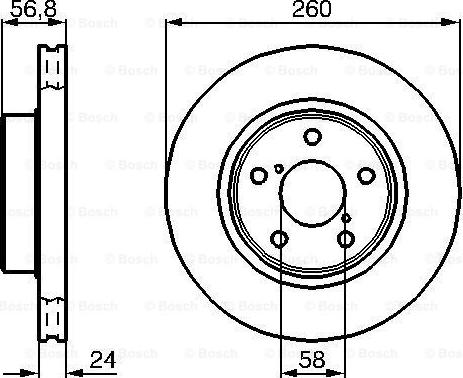 BOSCH 0 986 478 293 - Тормозной диск unicars.by