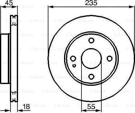 BOSCH 0 986 478 241 - Тормозной диск unicars.by