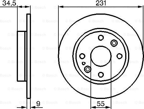 BOSCH 0 986 478 242 - Тормозной диск unicars.by