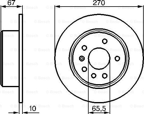 BOSCH 0 986 478 267 - Тормозной диск unicars.by