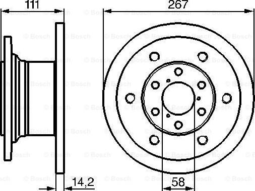 BOSCH 0 986 478 742 - Тормозной диск unicars.by