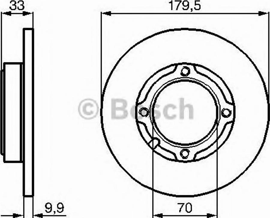 BOSCH 0 986 478 754 - Тормозной диск unicars.by