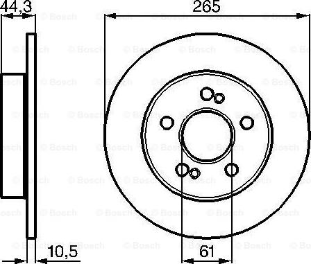 BOSCH 0 986 478 758 - Тормозной диск unicars.by