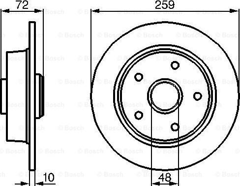 BOSCH 0 986 478 700 - Тормозной диск unicars.by