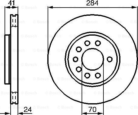 BOSCH 0 986 478 717 - Тормозной диск unicars.by