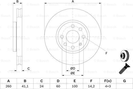 BOSCH 0 986 478 730 - Тормозной диск unicars.by