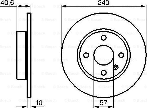 BOSCH 0 986 478 731 - Тормозной диск unicars.by