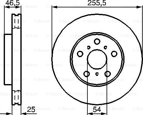 BOSCH 0 986 478 724 - Тормозной диск unicars.by