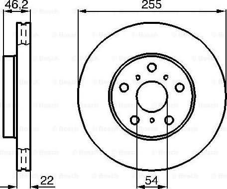 BOSCH 0 986 478 725 - Тормозной диск unicars.by