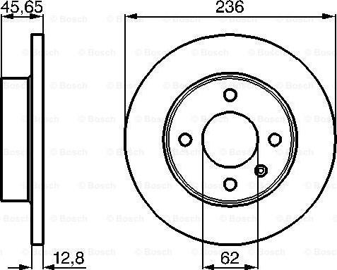 BOSCH 0 986 478 776 - Тормозной диск unicars.by