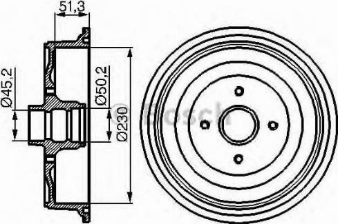 BOSCH 0 986 477 011 - Тормозной барабан unicars.by