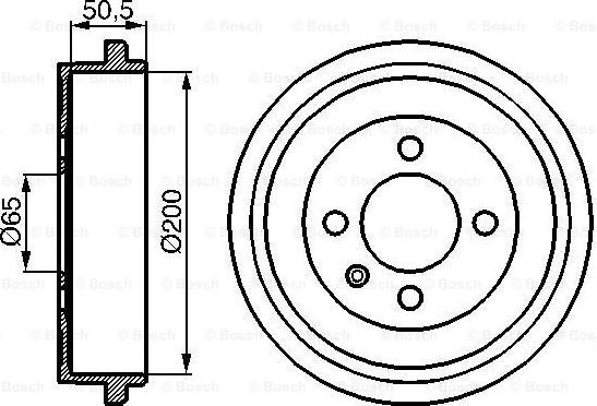 BOSCH 0 986 477 106 - Тормозной барабан unicars.by