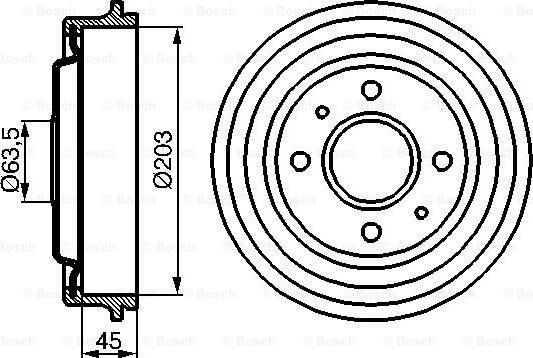 BOSCH 0 986 477 115 - Тормозной барабан unicars.by