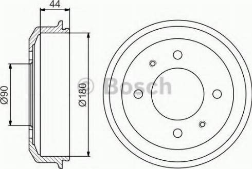 BOSCH 0 986 477 181 - Тормозной барабан unicars.by