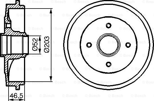 BOSCH 0 986 477 127 - Тормозной барабан unicars.by