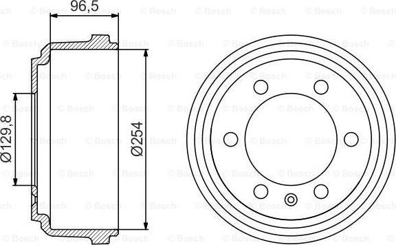 BOSCH 0 986 477 218 - Тормозной барабан unicars.by