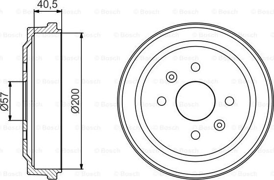 BOSCH 0 986 477 225 - Тормозной барабан unicars.by