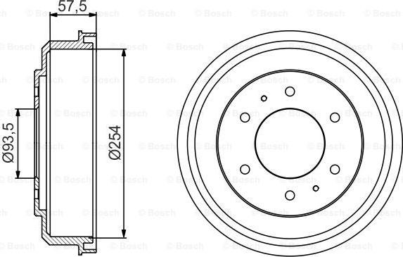 BOSCH 0 986 477 220 - Тормозной барабан unicars.by