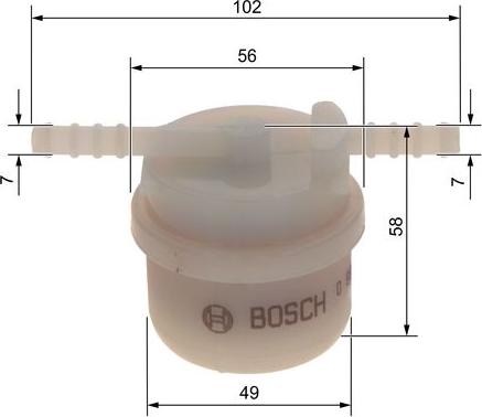 BOSCH 0 986 4B2 034 - Топливный фильтр unicars.by