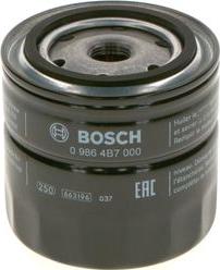 BOSCH 0 986 4B7 000 - Масляный фильтр unicars.by