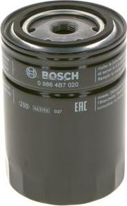 BOSCH 0 986 4B7 020 - Масляный фильтр unicars.by