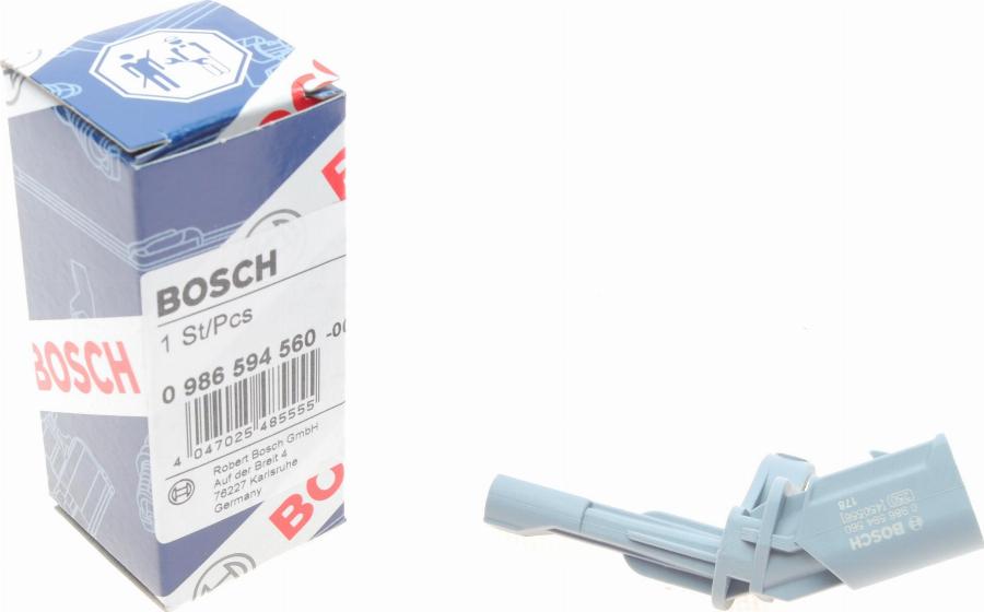 BOSCH 0 986 594 560 - Датчик ABS, частота вращения колеса unicars.by