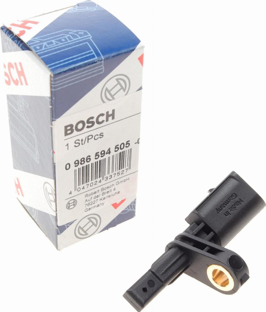 BOSCH 0 986 594 505 - Датчик ABS, частота вращения колеса unicars.by