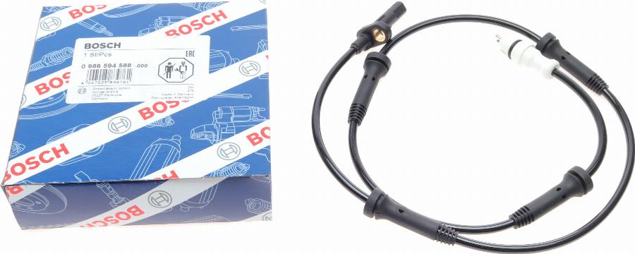 BOSCH 0 986 594 588 - Датчик ABS, частота вращения колеса unicars.by