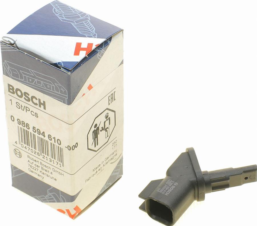 BOSCH 0 986 594 610 - Датчик ABS, частота вращения колеса unicars.by