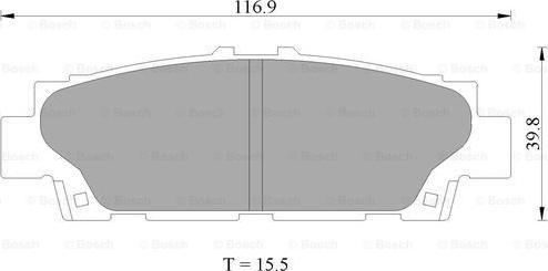 BOSCH 0 986 505 997 - Тормозные колодки, дисковые, комплект unicars.by