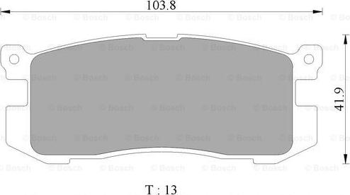 BOSCH 0 986 505 968 - Тормозные колодки, дисковые, комплект unicars.by