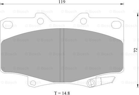 BOSCH 0 986 505 904 - Тормозные колодки, дисковые, комплект unicars.by