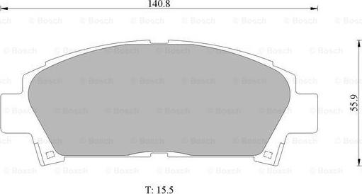 BOSCH 0 986 505 937 - Тормозные колодки, дисковые, комплект unicars.by