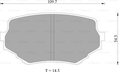 BOSCH 0 986 505 978 - Тормозные колодки, дисковые, комплект unicars.by