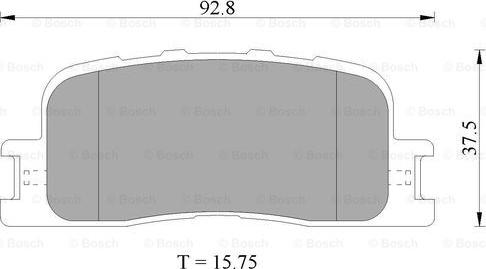 BOSCH 0 986 505 403 - Тормозные колодки, дисковые, комплект unicars.by