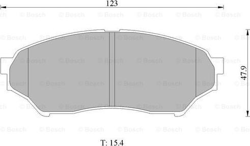 BOSCH 0 986 505 669 - Тормозные колодки, дисковые, комплект unicars.by