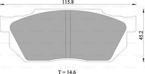 BOSCH 0 986 505 337 - Тормозные колодки, дисковые, комплект unicars.by