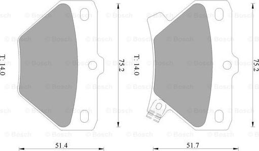 BOSCH 0 986 505 226 - Тормозные колодки, дисковые, комплект unicars.by