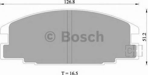 BOSCH 0 986 505 700 - Тормозные колодки, дисковые, комплект unicars.by